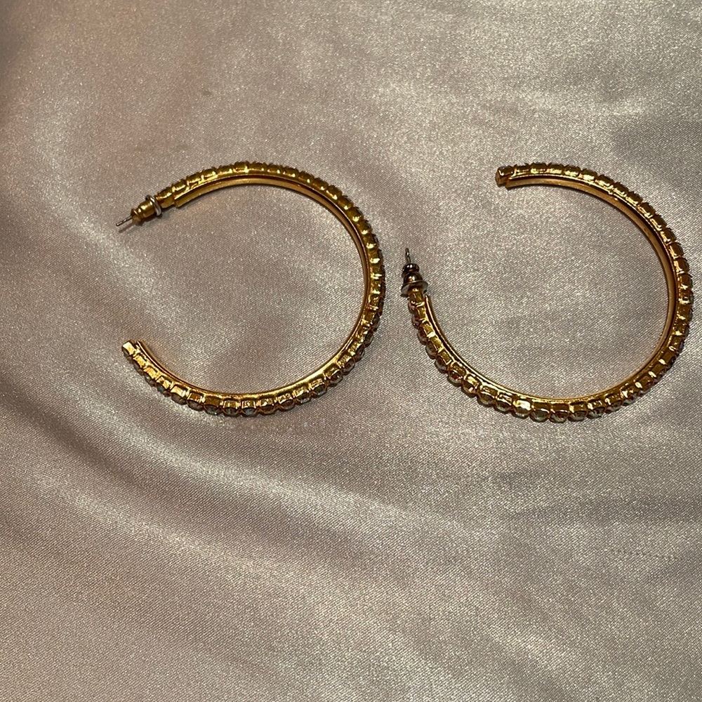 Faux crystal earrings